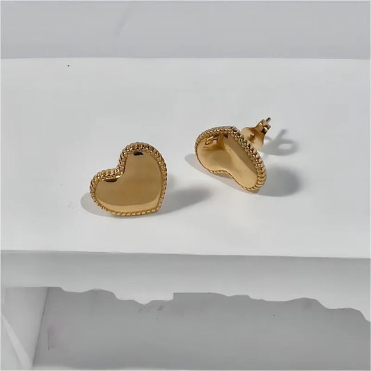 Vintage Heart Studs